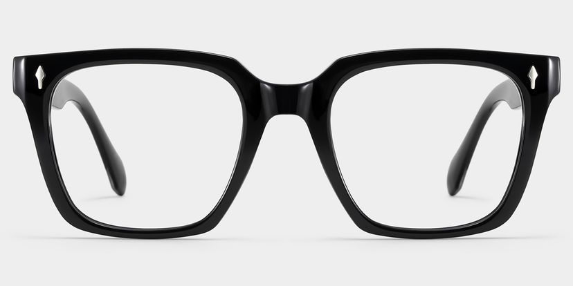 Lunettes rectangulaires noires Nick
