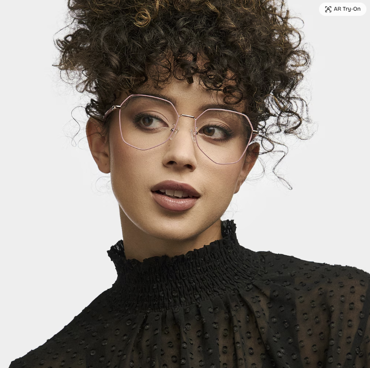 Bivins Rose Géométrique Lunettes5