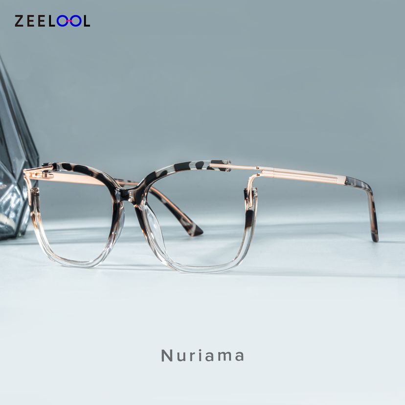 Nuriama Noir Tortue Cat-eye lunettes