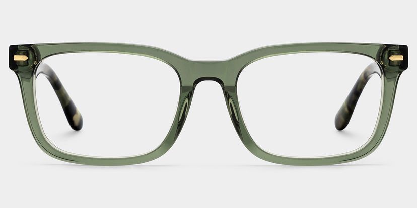 Lunettes rectangulaires vertes