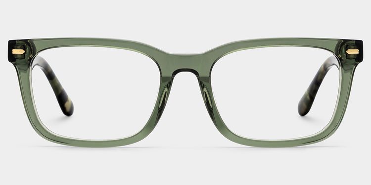 Lunettes rectangulaires vertes