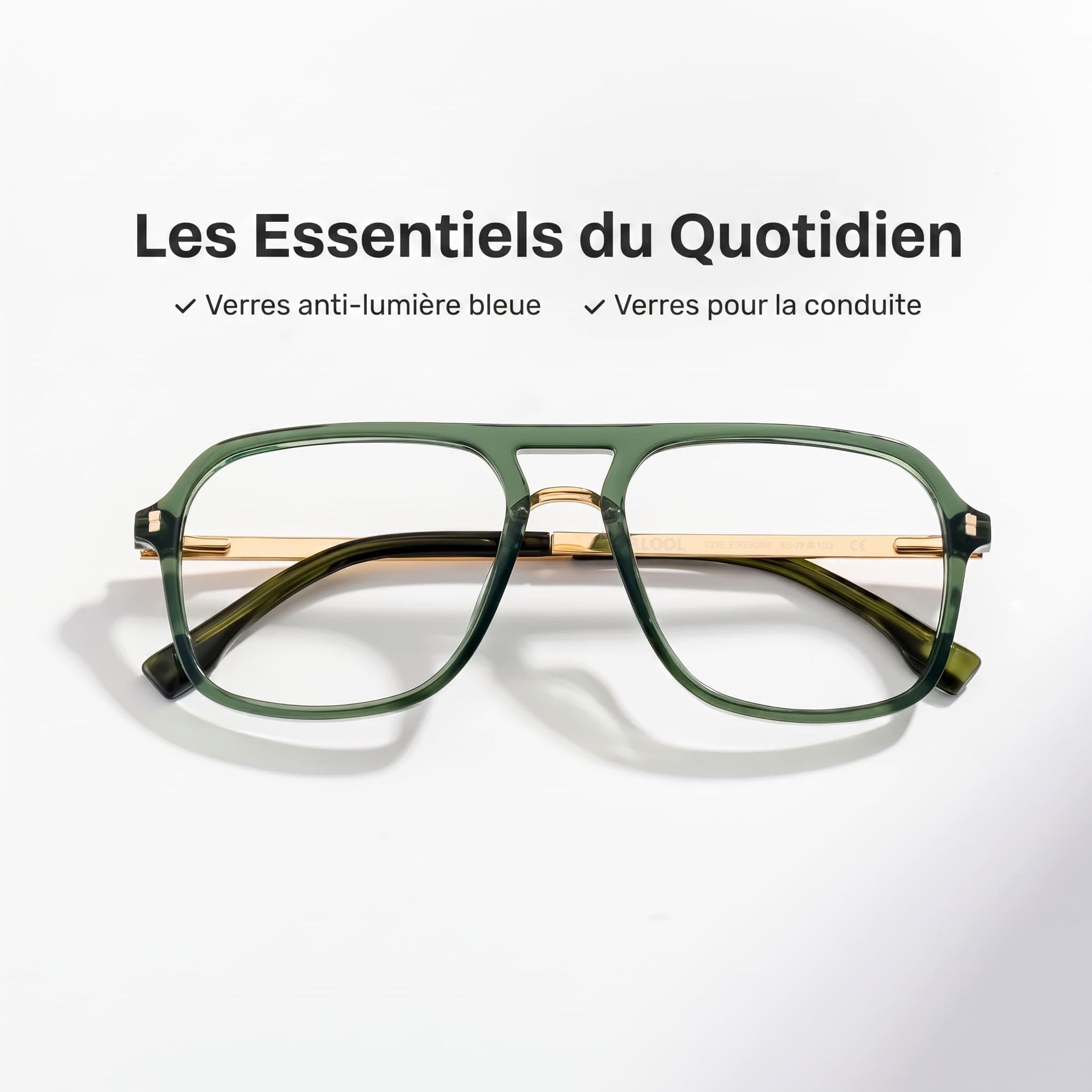 Offres sur les lunettes aviateur Kilworth vertes - Lunettes Zeelool2