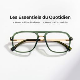 Kilworth Vert Aviateur lunettes2