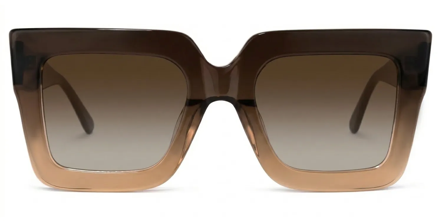 Brandon Marron Carré Lunettes0