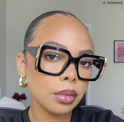 Jesse Noir Rectangulaire lunettes6