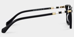 Delilah Carré Noir Lunettes3