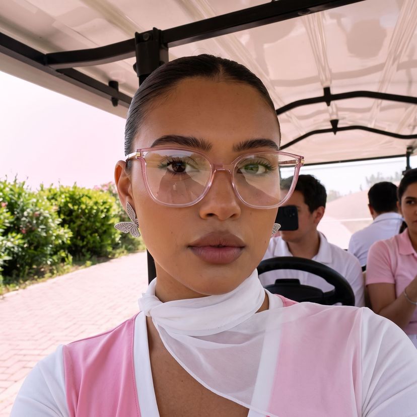 Rodz Rose Cristal Carré lunettes de soleil