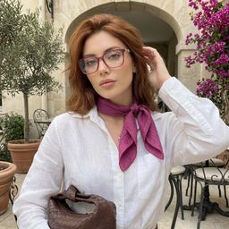 Lunettes carrées rouges Freya5