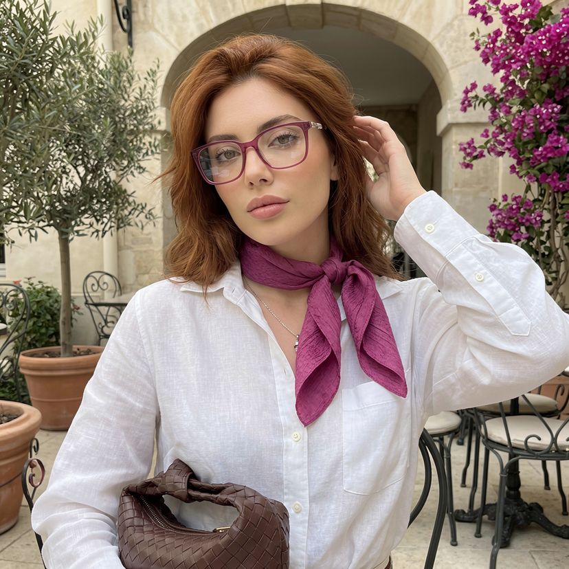Lunettes carrées rouges Freya
