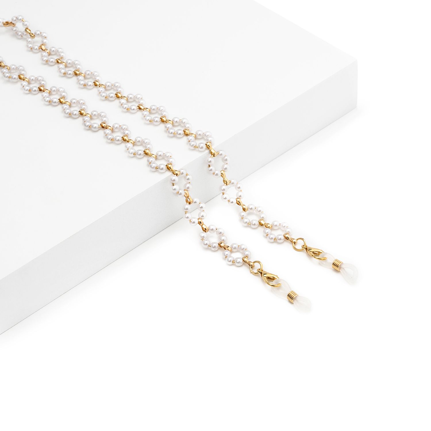 Chaînes Pour Lunettes Blanches En Forme De Fleur0