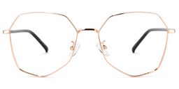 Bivins Or Géométrique lunettes0