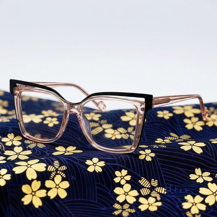 Carrées Beige Lunettes