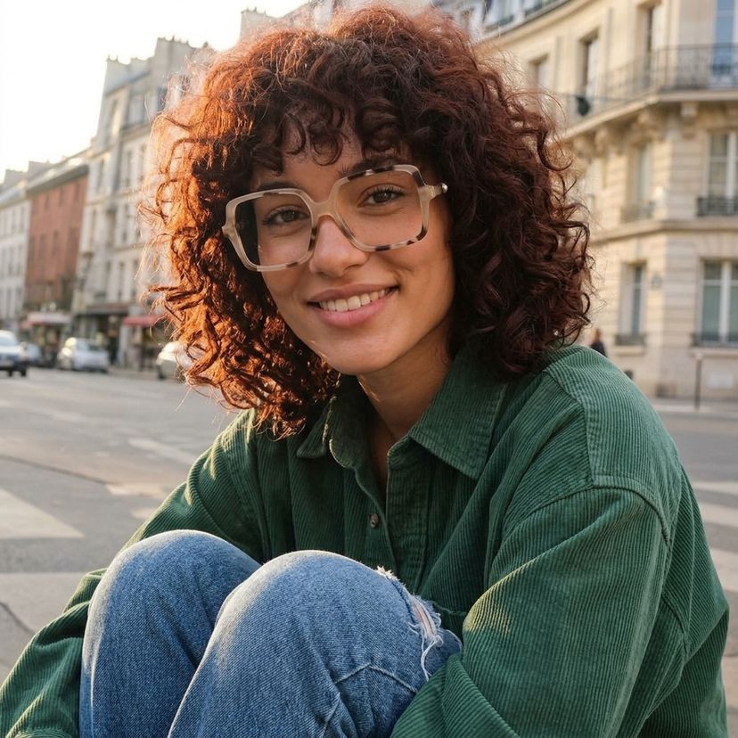 Elena Tortue Carré lunettes