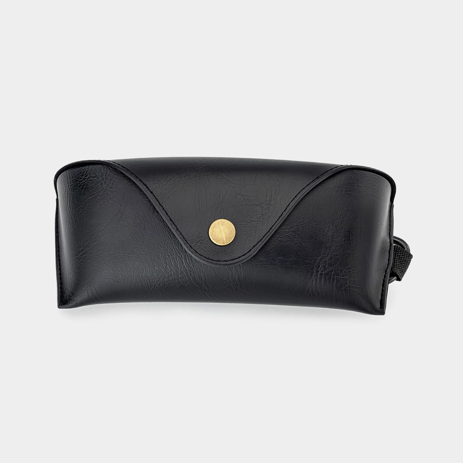 Étui À Lunettes En Cuir Noir De Haute Qualité0