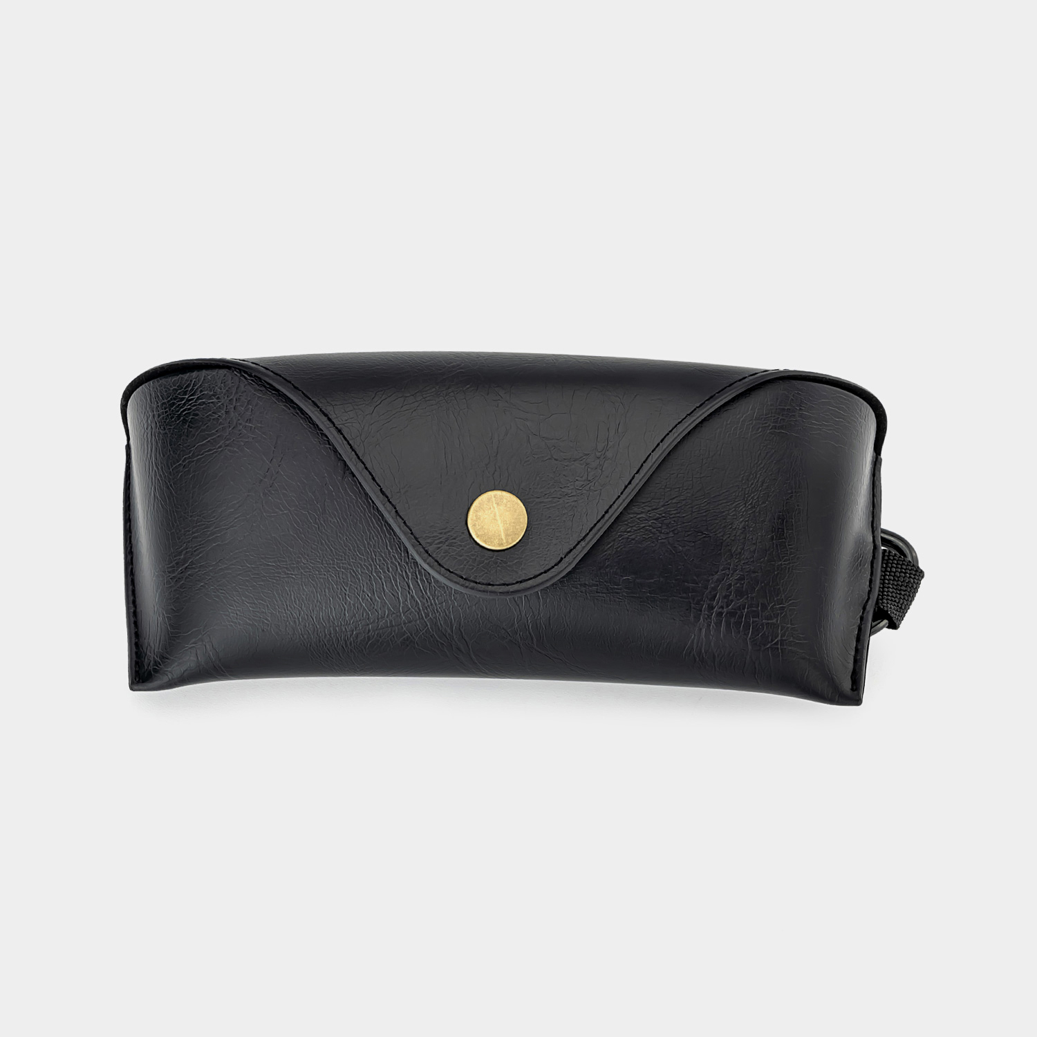 Étui À Lunettes En Cuir Noir De Haute Qualité bonne-image