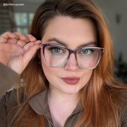 Krystle Bleu-violet Carré lunettes6