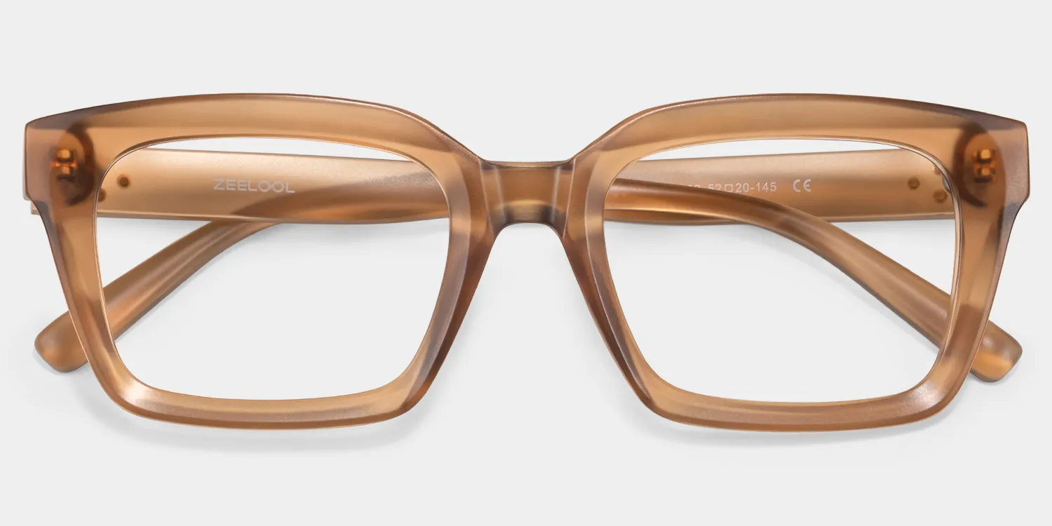 Marley  Rectangulaires Beige TR90 Lunettes1