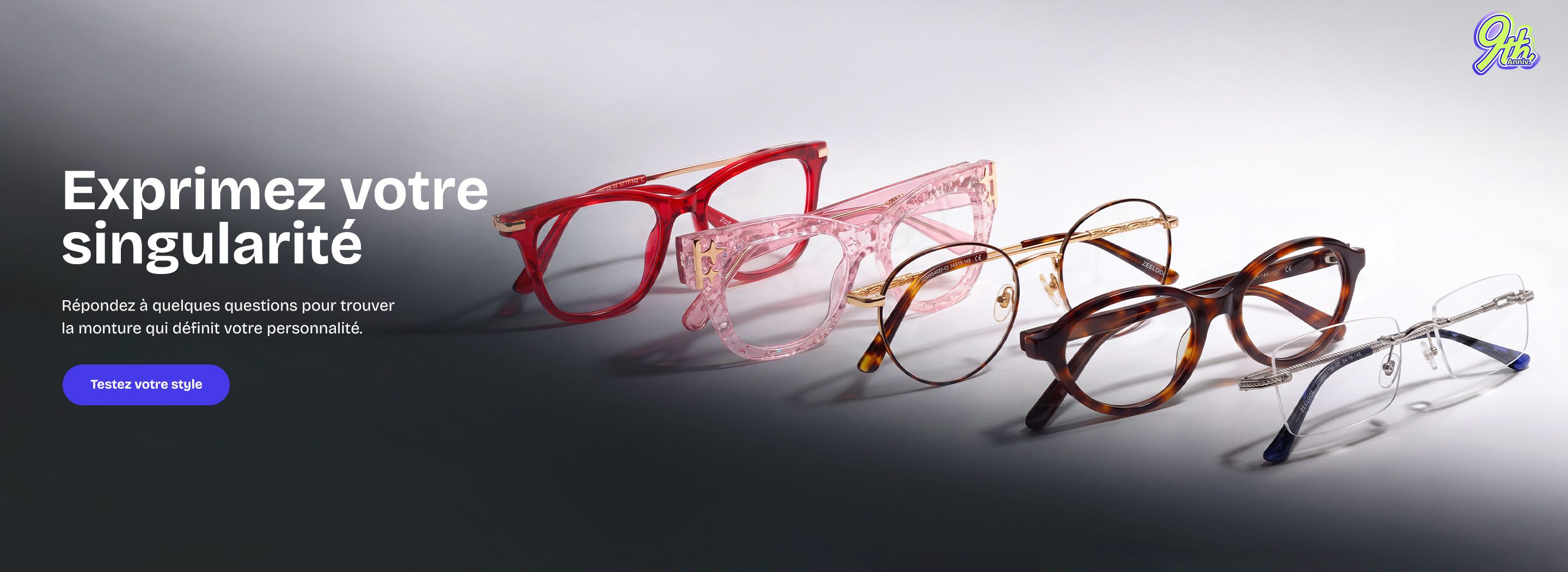 Zeelool optical eyeglasses online store TopBanner1