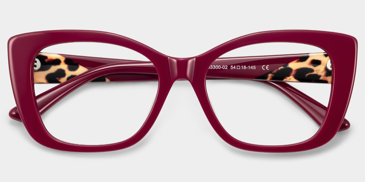 Lunettes œil-de-chat rouges Lillian | ZEELOOL2