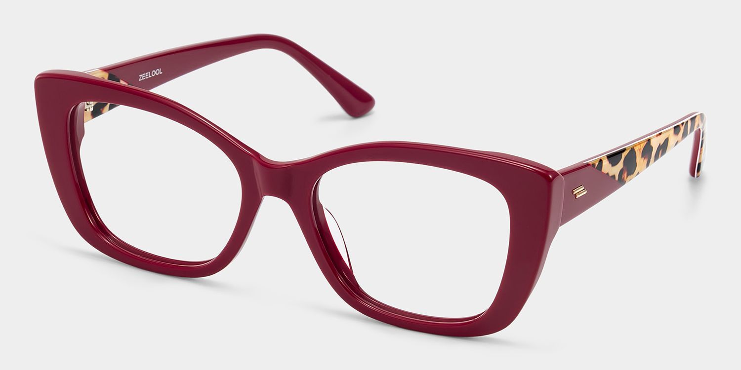 Lunettes œil-de-chat rouges Lillian | ZEELOOL3