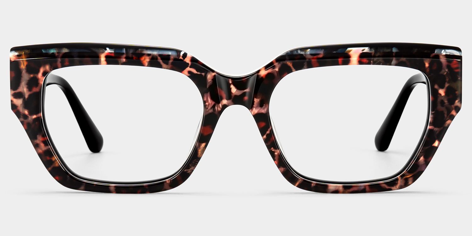 Lunettes Rectangulaires Sequoia à Imprimé Léopard | ZEELOOL0