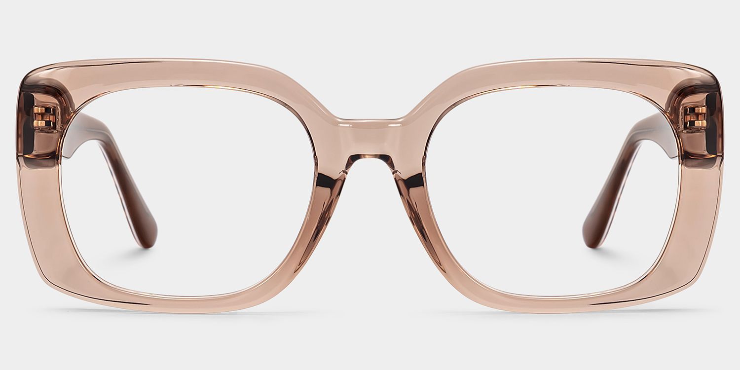 Lunettes Carrées Beiges Natalie | ZEELOOL0