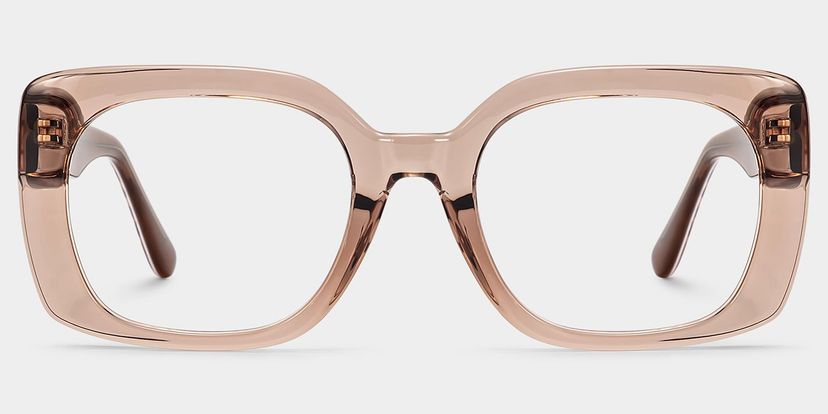Natalie Beige Carré lunettes
