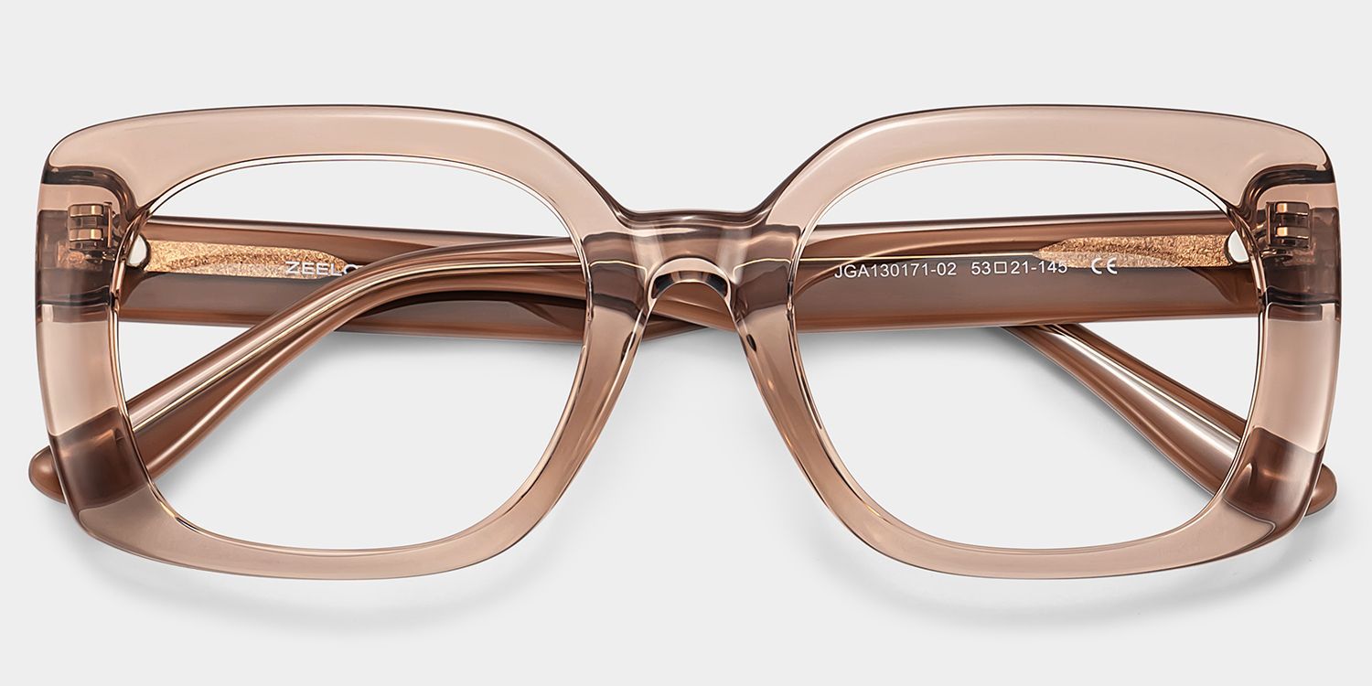 Lunettes Carrées Beiges Natalie | ZEELOOL1