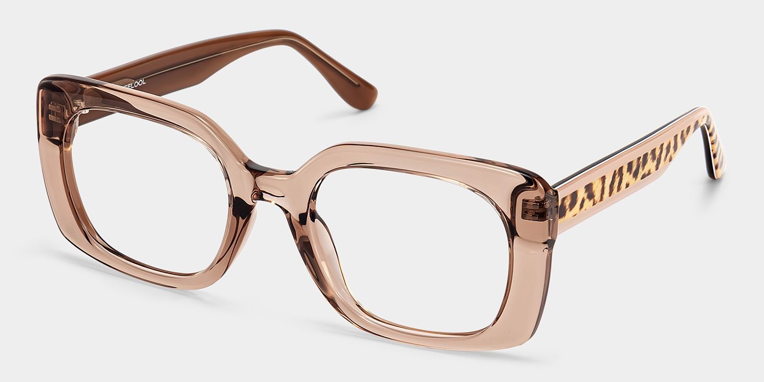Lunettes Carrées Beiges Natalie | ZEELOOL2