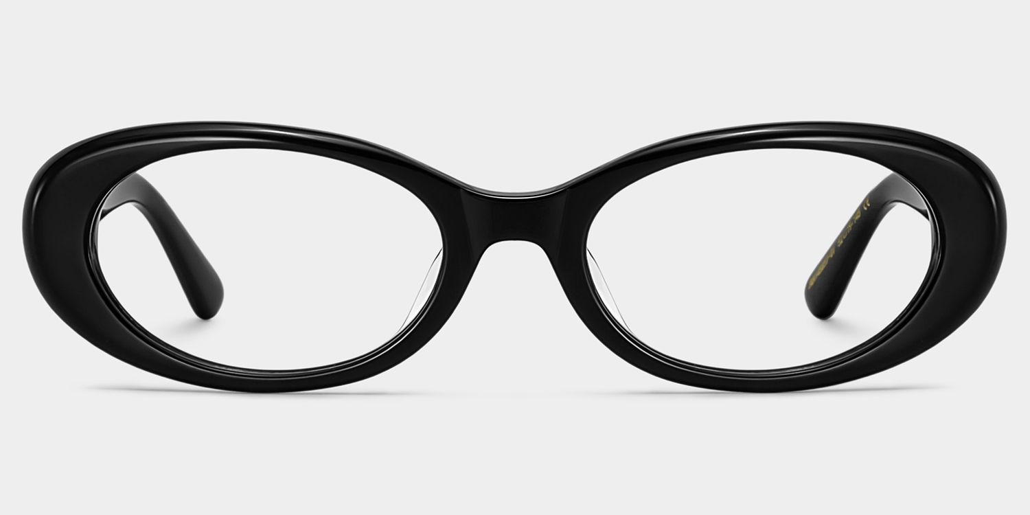 Lunettes ovales noires The 90s ZEELOOL x Aimee Song1
