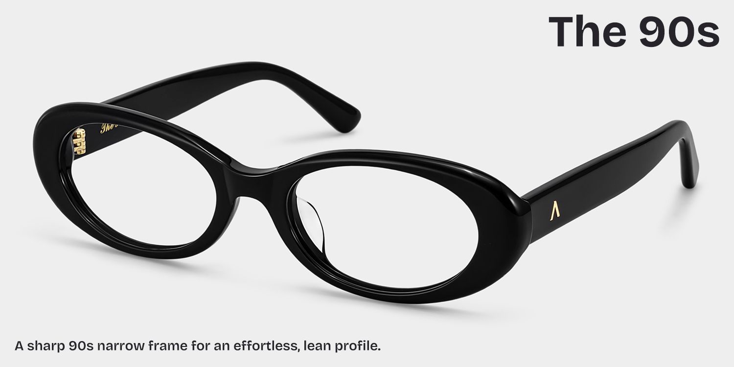 Lunettes ovales noires The 90s ZEELOOL x Aimee Song3
