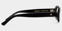 Les années 90 Noir Ovale lunettes4