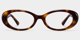 Les années 90 Écaille Ovale lunettes1
