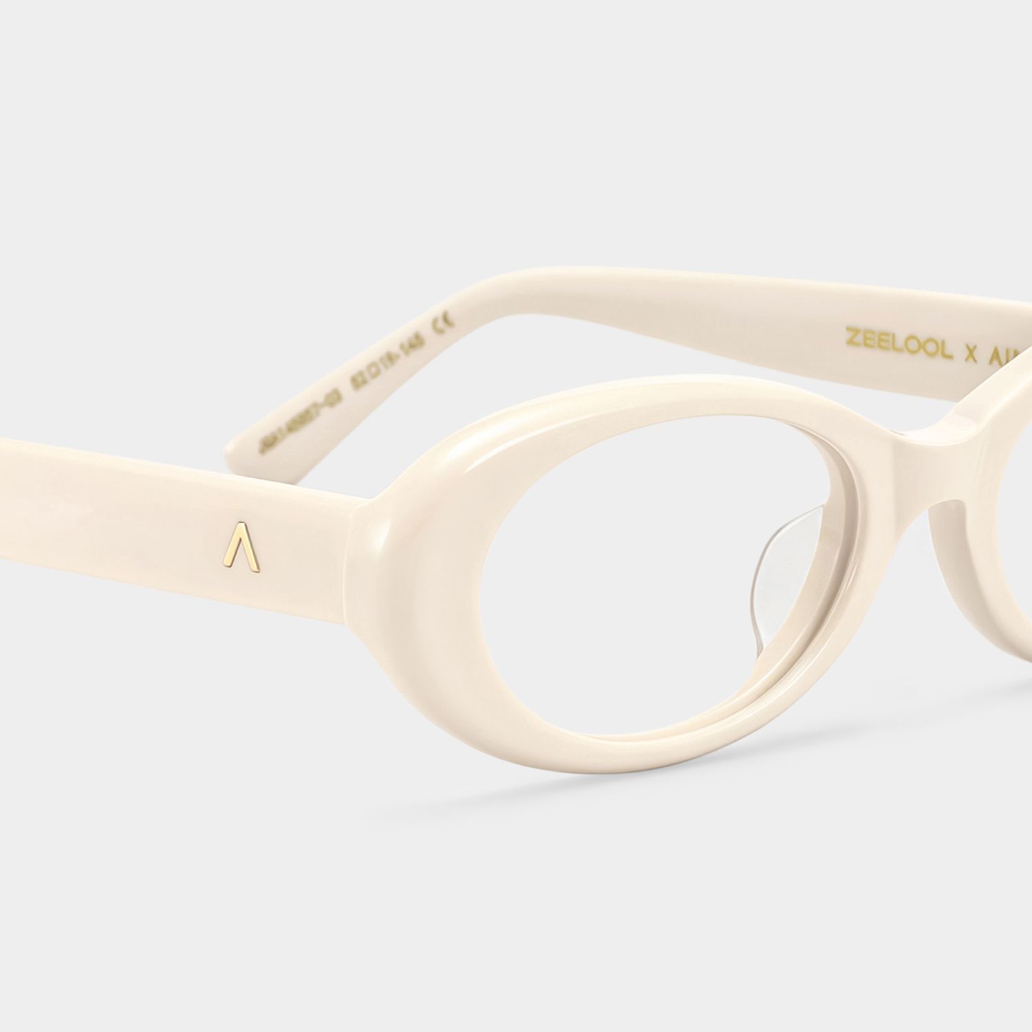 ZEELOOL x Aimee Song Lunettes Ovale Blanches Les Années 905