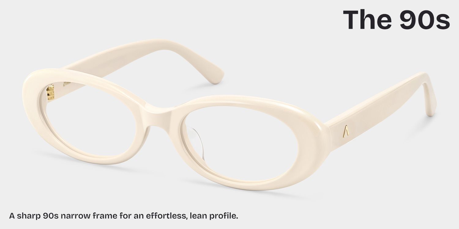 ZEELOOL x Aimee Song Lunettes Ovale Blanches Les Années 903