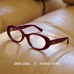 Les années 90 Rouge Ovale lunettes0