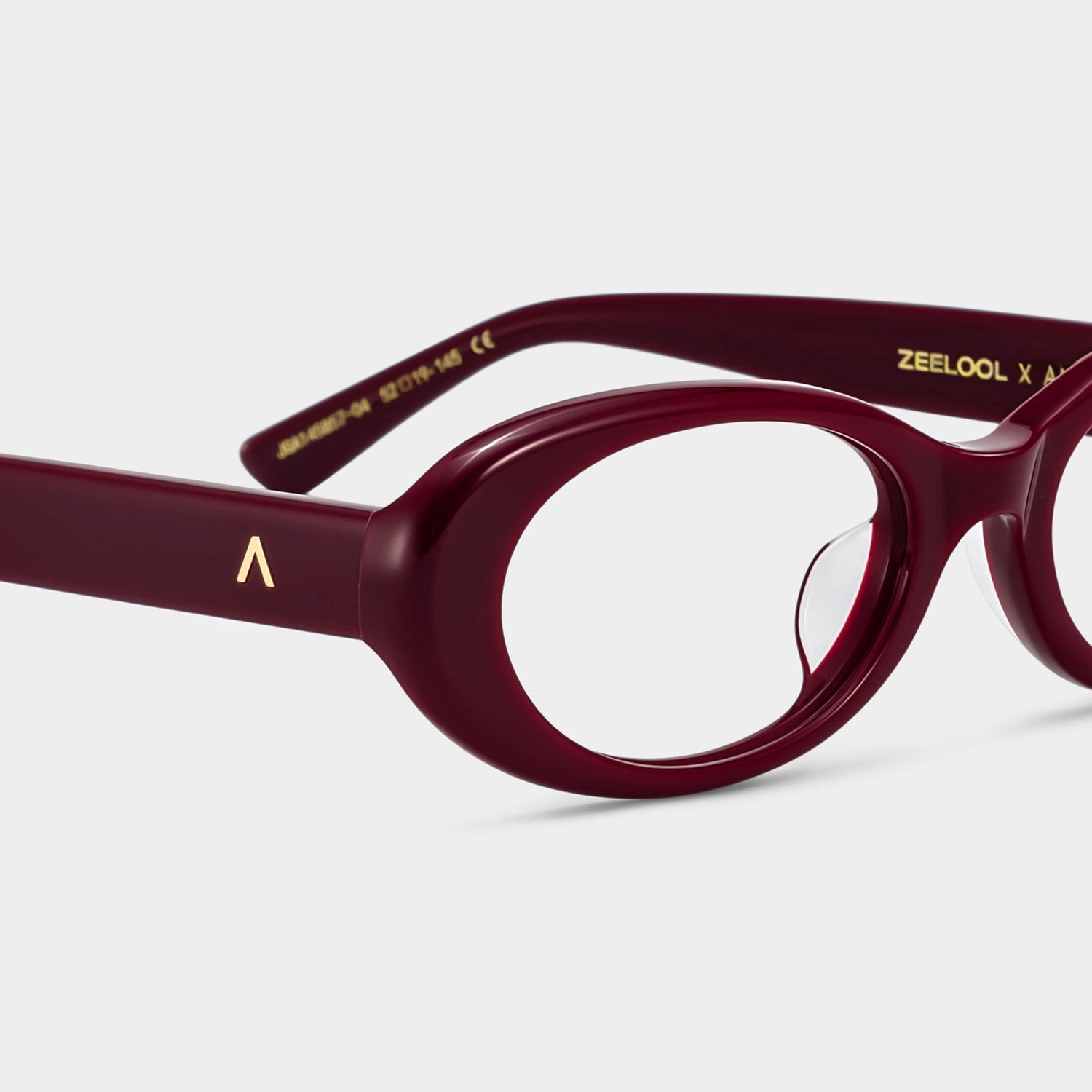 Lunettes ovales rouges Les années 90 ZEELOOL x Aimee Song5
