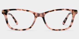 Lunettes rectangulaires Juliana écaille rose0