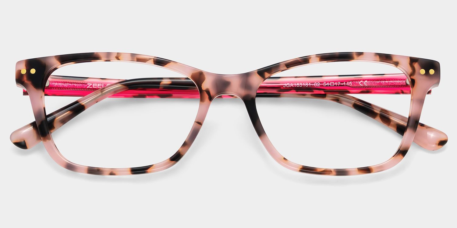 Lunettes à monture fine Juliana écaille rose | ZEELOOL1