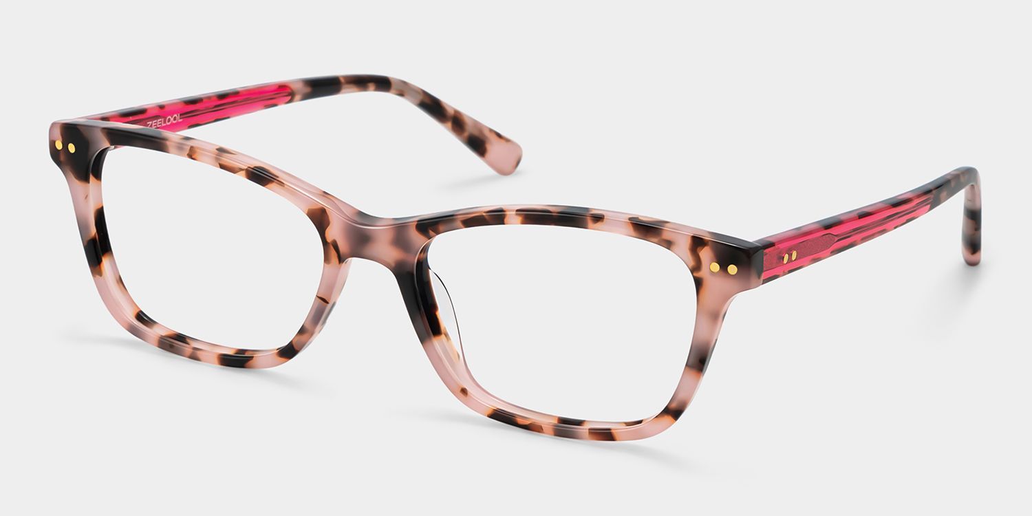 Lunettes à monture fine Juliana écaille rose | ZEELOOL2