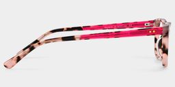 Lunettes rectangulaires Juliana écaille rose3