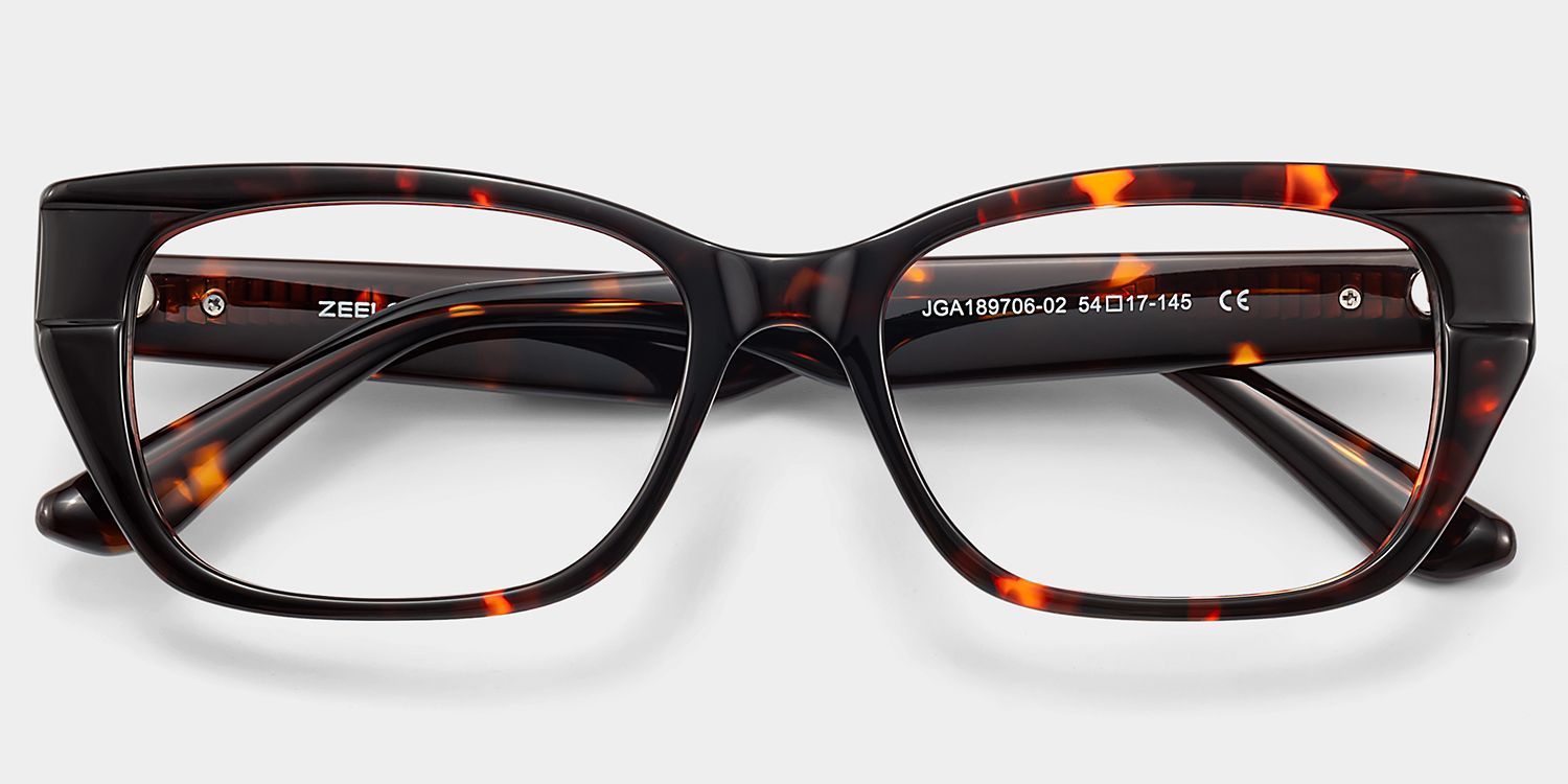 Lunettes rectangulaires écaille de tortue Bowie | ZEELOOL1