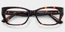 Bowie Écaille Rectangulaire lunettes1