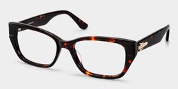 Bowie Écaille Rectangulaire lunettes2