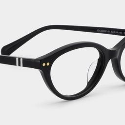 Lunettes ovales noires Ashby5