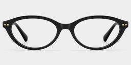 Lunettes ovales noires Ashby1