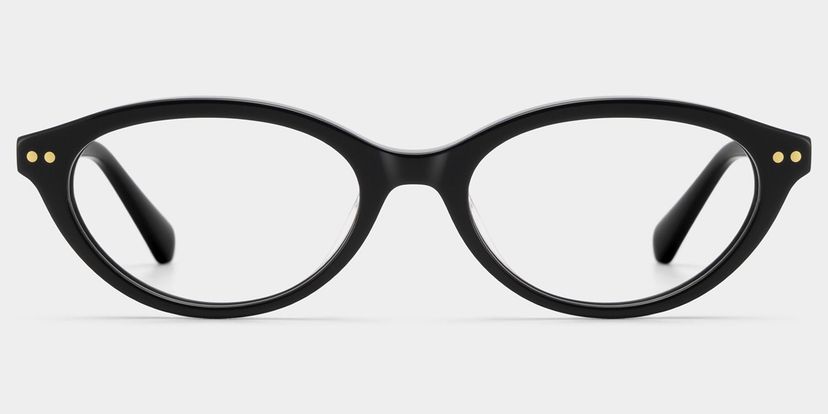 Ashby Noir Ovale lunettes