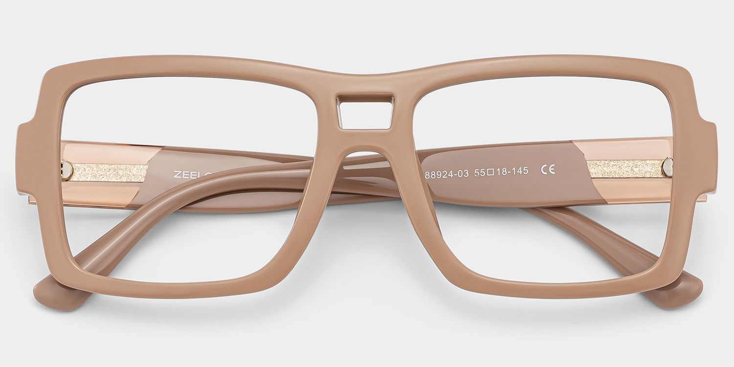 Lunettes Aviateur Nora Marron — Style de Monture Moderne | ZEELOOL2