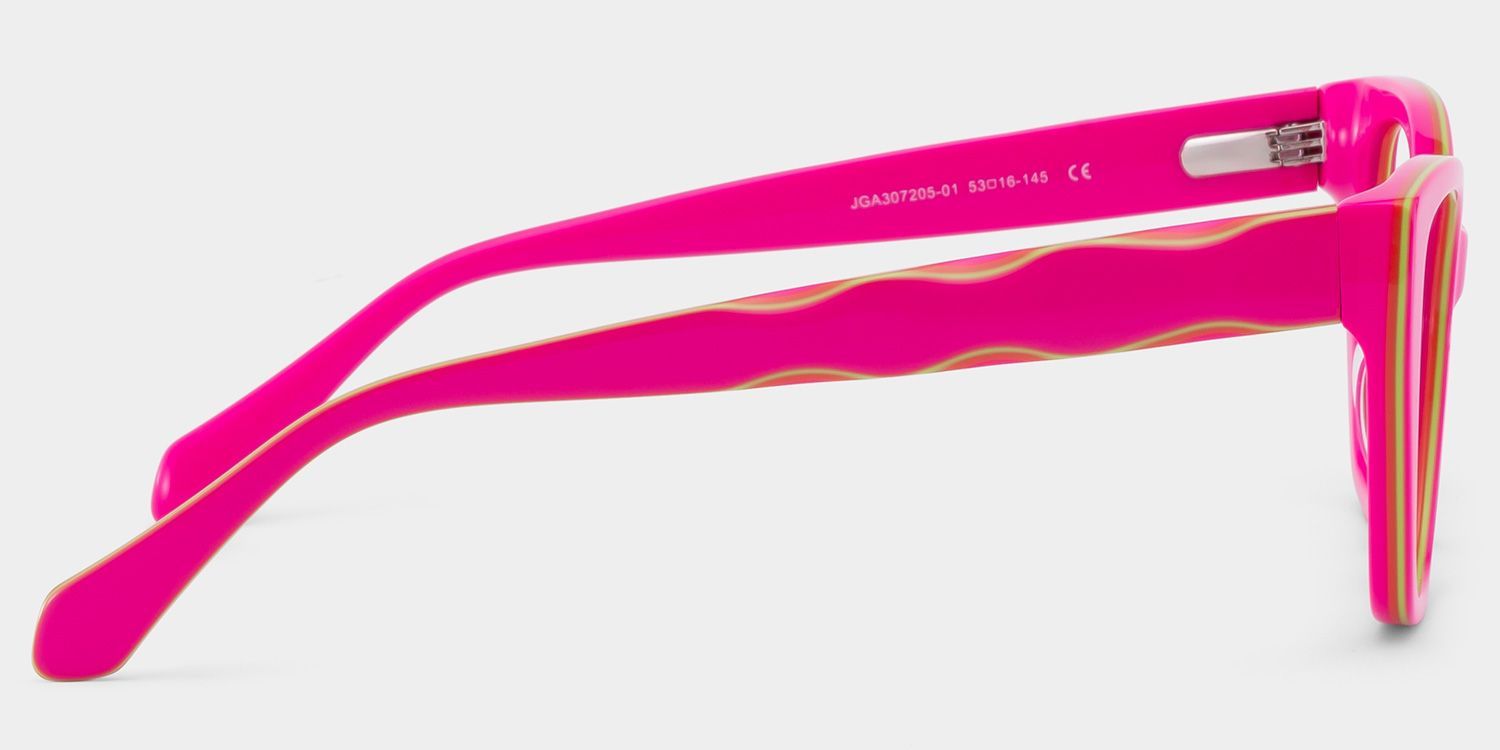 Lunettes à monture Blaise rose vert avec monture œil-de-chat en ligne | ZEELOOL5
