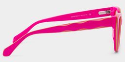 Lunettes Cateye rose et vert Blaise5